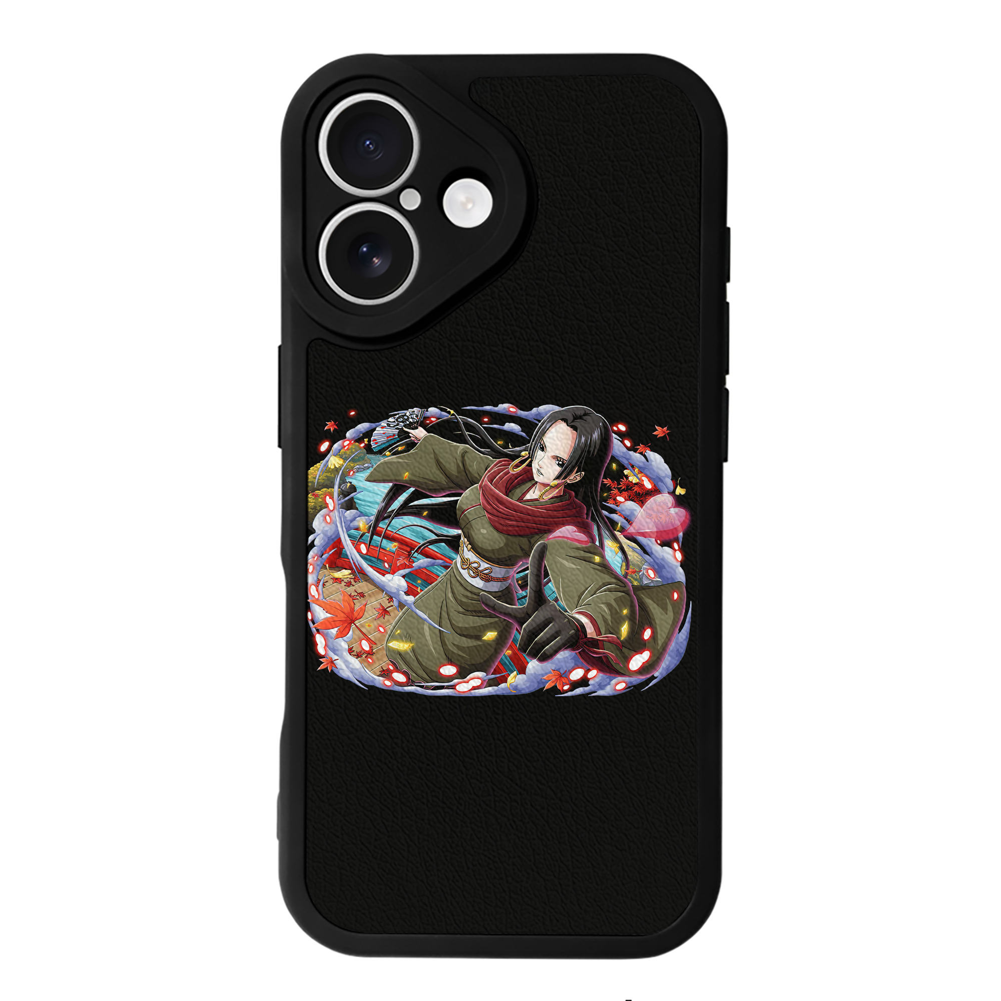 （画像用） ワンピース ボア・ハンコック ONE PIECE Boa·Hancock 【iPhone 16シリーズ対応】シリコンスマホケース（レザー調） 材質：シリコン